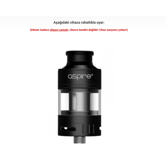 Aspire Cleito 120 Pro Atomizer Camı