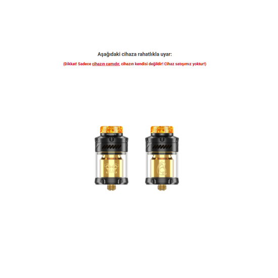 HellVape Dead Rabbit V3 RTA 6. Yıl Atomizer Camı