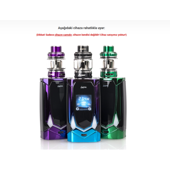 iJOY Avenger Kit Atomizer Camı