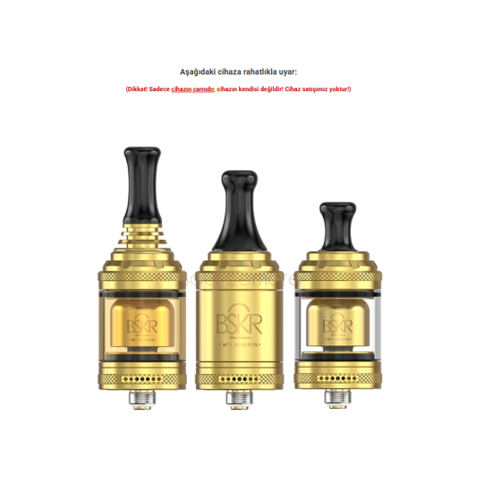 Vandy Vape Berserker Mini V2 MTL RTA Atomizer Camı