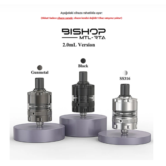 Ambition Mods Bishop Combi Tank Atomizer Camı