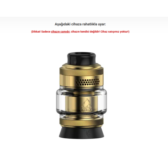 Thunderhead Blaze Solo 2 RTA Atomizer Camı