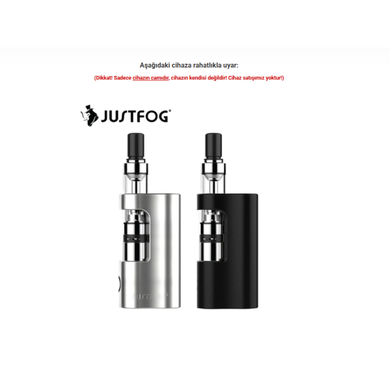 Justfog Compact 14 Atomizer Camı