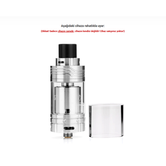 OBS Crius Plus RTA Atomizer Camı