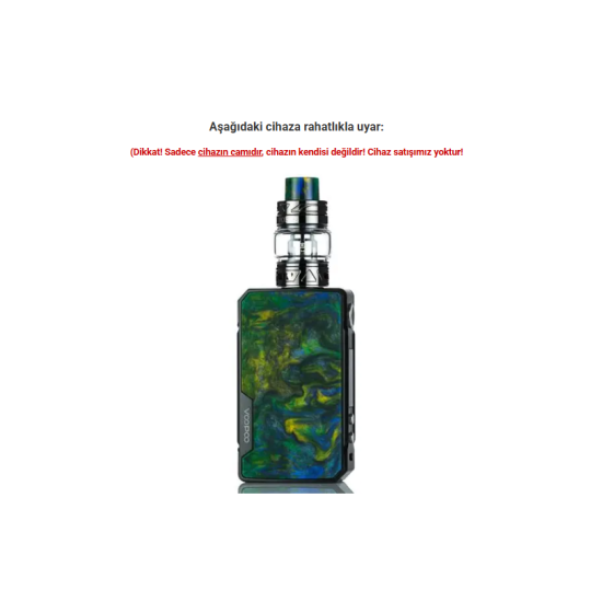 VooPoo Drag 2 Kit Atomizer Camı