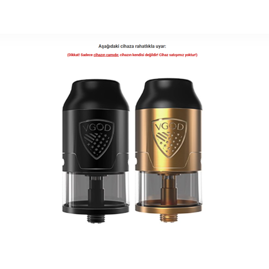 VGOD Elite RDTA Atomizer Camı