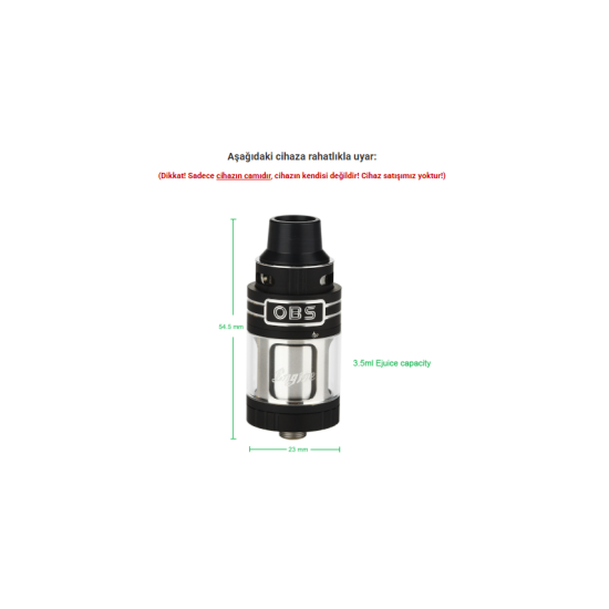 OBS Engine Mini RTA Atomizer Camı