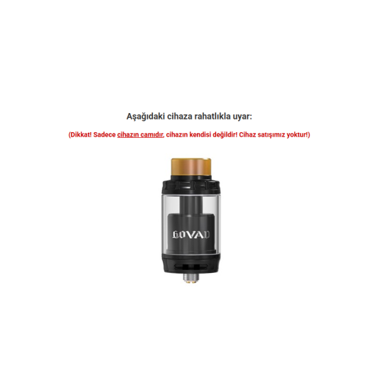 Vandy Vape Govad RTA Atomizer Camı