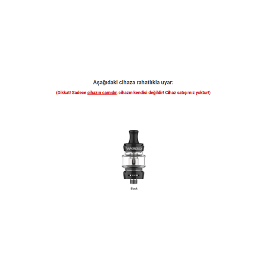 Vaporesso GTX 18 Tank Atomizer Camı