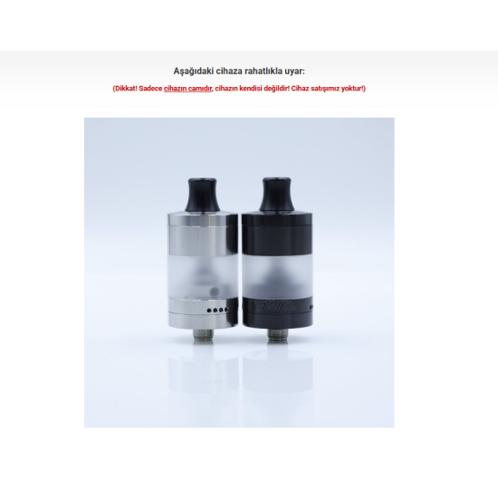 Intensa RTA Atomizer Camı