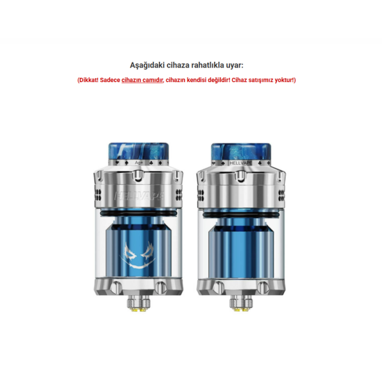 HellVape Dead Rabbit V3 RTA Joker Edition Atomizer Camı