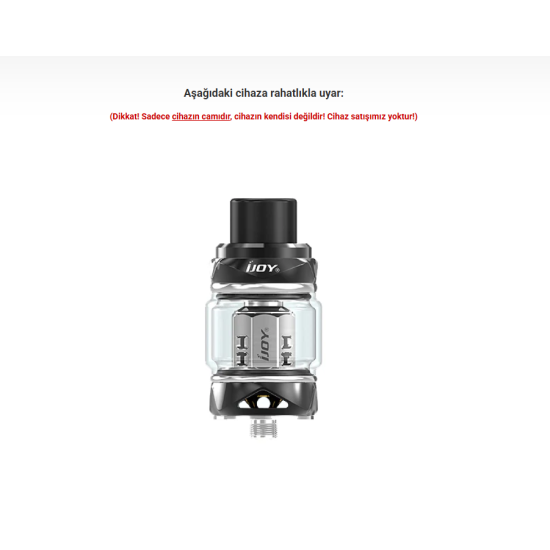 iJOY Katana Subohm Tank Atomizer Camı