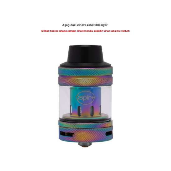 Aspire Nepho Sub Ohm Tank Atomizer Camı