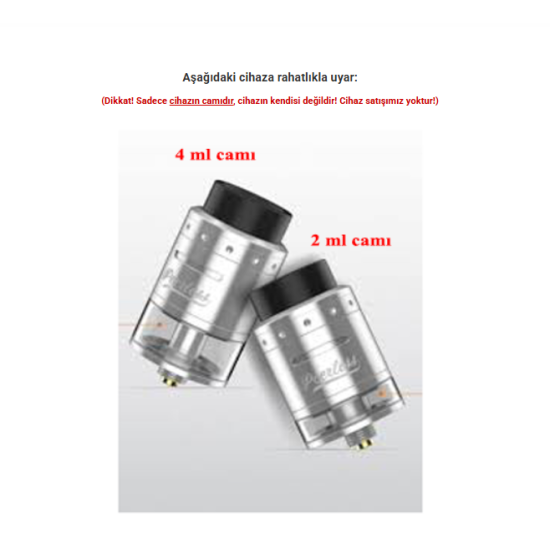 GeekVape Peerless RDTA Atomizer Camı