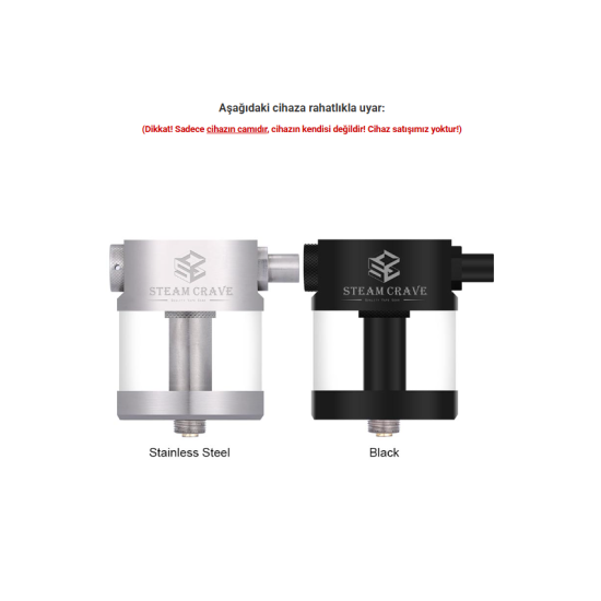 Steam Crave Pumper Atomizer Camı