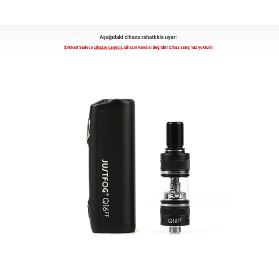 Justfog Q16 FF Atomizer Camı