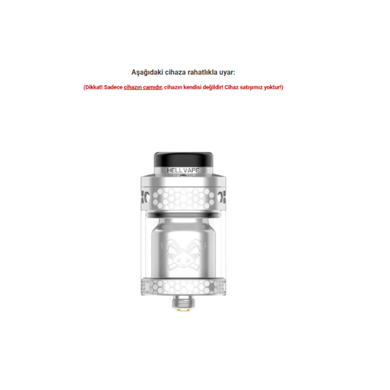 HellVape Dead Rabbit V4 RTA Atomizer Camı