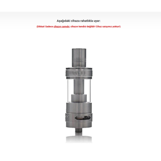 Uwell Rafale Tank Atomizer Camı