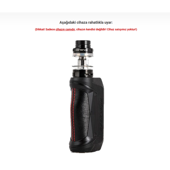 GeekVape Aegeis Solo 100W Atomizer Camı