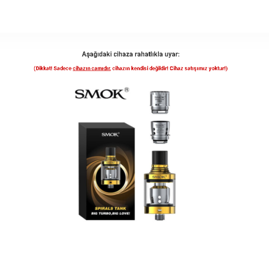Smok Spirals Atomizer Camı