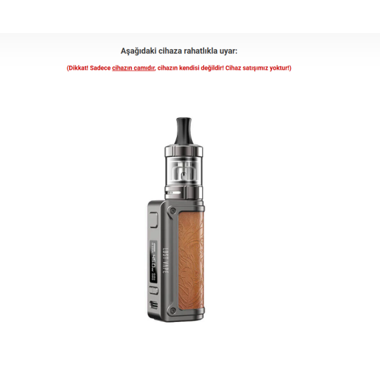 Lost Vape Thelema Mini 45w Atomizer Camı