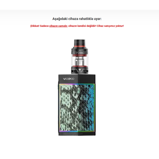 VooPoo Too 180w Kit Atomizer Camı
