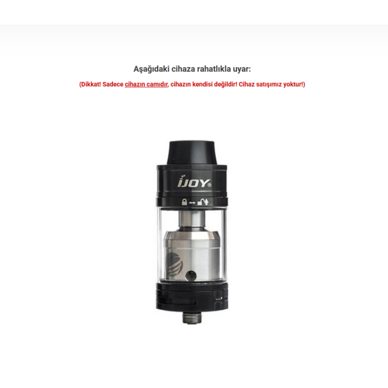 iJoy Tornado RDTA Atomizer Camı