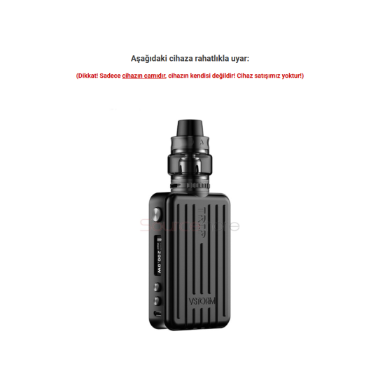 Vapor Storm Trip Suitcase Kit Atomizer Camı