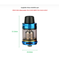 Vapor Storm Trip Tank Atomizer Camı