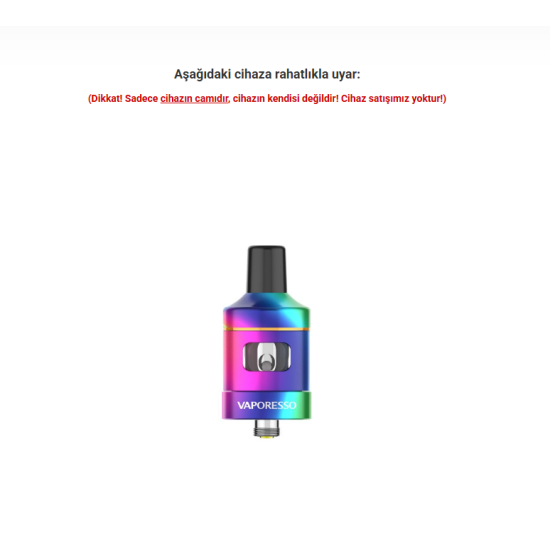 Vaporesso VM 22 Tank Atomizer Camı