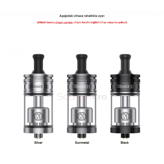 Vapefly Alberich 2 MTL RTA Atomizer Camı - Alberich 2 MTL RTA Cam