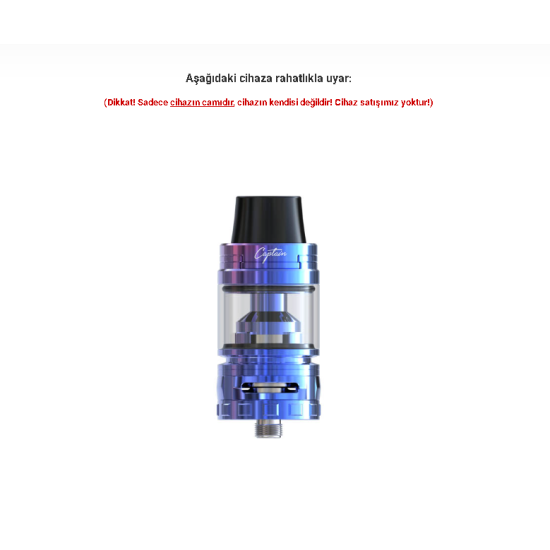 iJOY Captain Subohm Tank Atomizer Camı