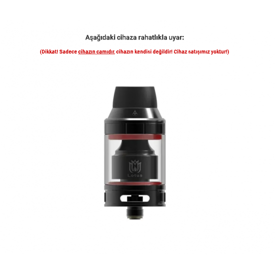 Hugsvape Lotus RTA Atomizer Camı