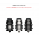 QP Desing Juggerknot Mini RTA Atomizer Camı - Juggerknot Mini Cam