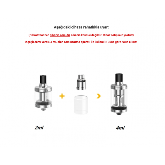 Aspire Nautilus X Atomizer Camı - Nautilus X Cam