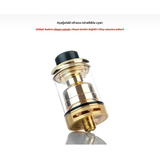 Dotmod Petri RTA 24 MM Atomizer Camı - Petri 24 Cam