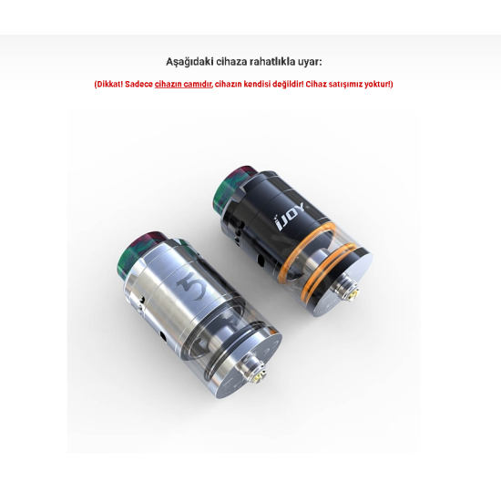 iJOY RDTA 5 Tank Atomizer Camı