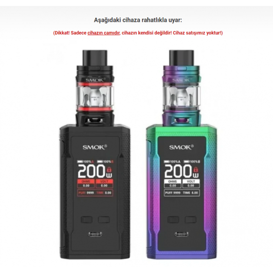 Smok R Kiss Kit Bubble Atomizer Camı - R Kiss Kit Cam