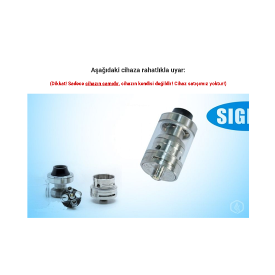 Sigelei Moonshot RDTA Atomizer Camı