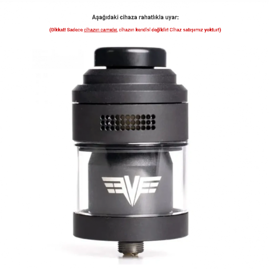 Vaperz Cloud Valkyrie Mini RTA Atomizer Camı - Valkyrie Mini Cam