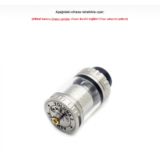asMODus Voluna V2 RTA Atomizer Camı - Voluna V2 RTA Cam