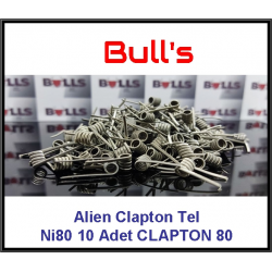 Bulls Ni80 Alien Clapton - 10 Adet Tel | Single 0.40 Ohm - Dual 0.20 Ohm