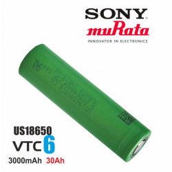 Sony Murata VTC6 18650 3000 mAh Pil