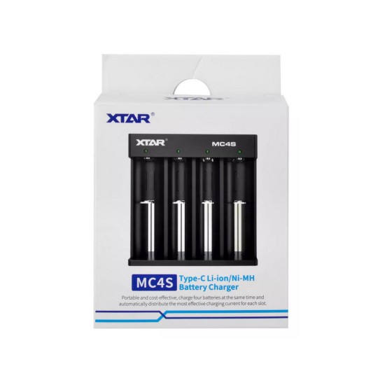 Xtar MC4S 4’lü Taşınabilir Li-ion/Ni-Mh Pil Şarj Cihazı
