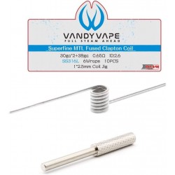 Vandy Vape - Superfine MTL Fused Clapton Tel | 0.65 Ohm - 10 Adet