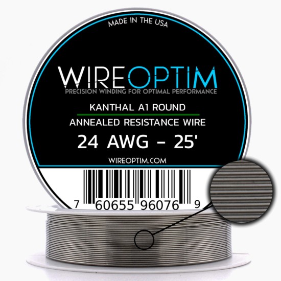 Wire Optim | Kanthal A1 - 24 GA Makara Rezistans Teli - 25 FT - Orijinal