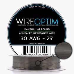 Wire Optim | Kanthal A1 - 30 GA Makara Rezistans Teli - 25 FT - Orijinal