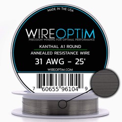 Wire Optim | Kanthal A1 - 31 GA Makara Rezistans Teli - 25 FT - Orijinal
