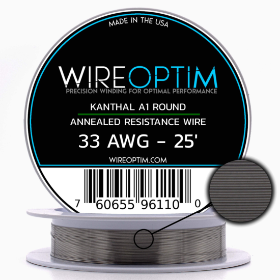 Wire Optim | Kanthal A1 - 33 GA Makara Rezistans Teli - 25 FT - Orijinal