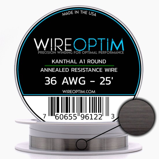 Wire Optim | Kanthal A1 - 36 GA Makara Rezistans Teli - 25 FT - Orijinal